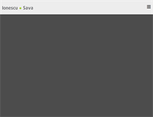 Tablet Screenshot of ionescusava.ro